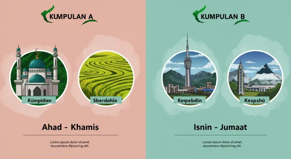 Kumpulan A vs Kumpulan B